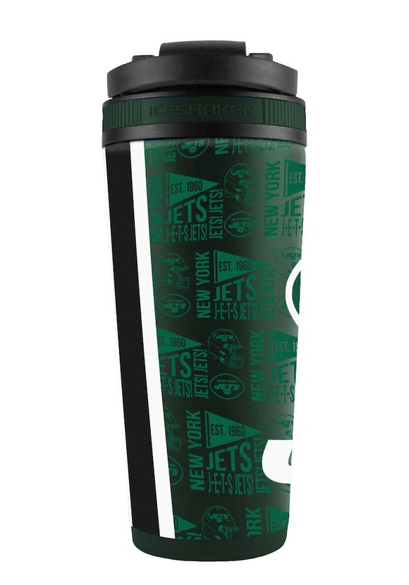 New York Jets 26oz. 4D Stainless Steel Shaker Bottle
