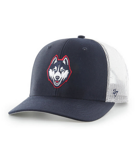 UConn-Connecticut Huskies '47 Brand Navy Trucker Snapback Adjustable Hat