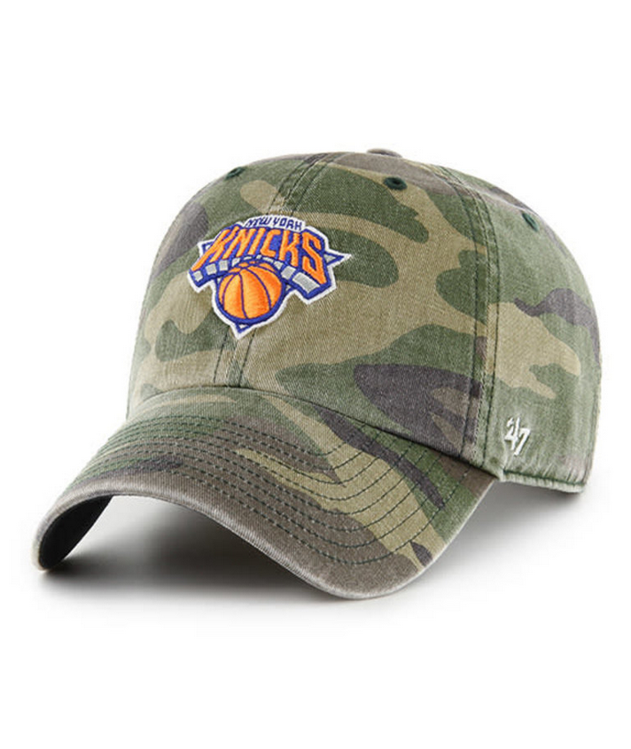 New York Knicks '47 Brand Camo Clean Up Adjustable Dad Hat