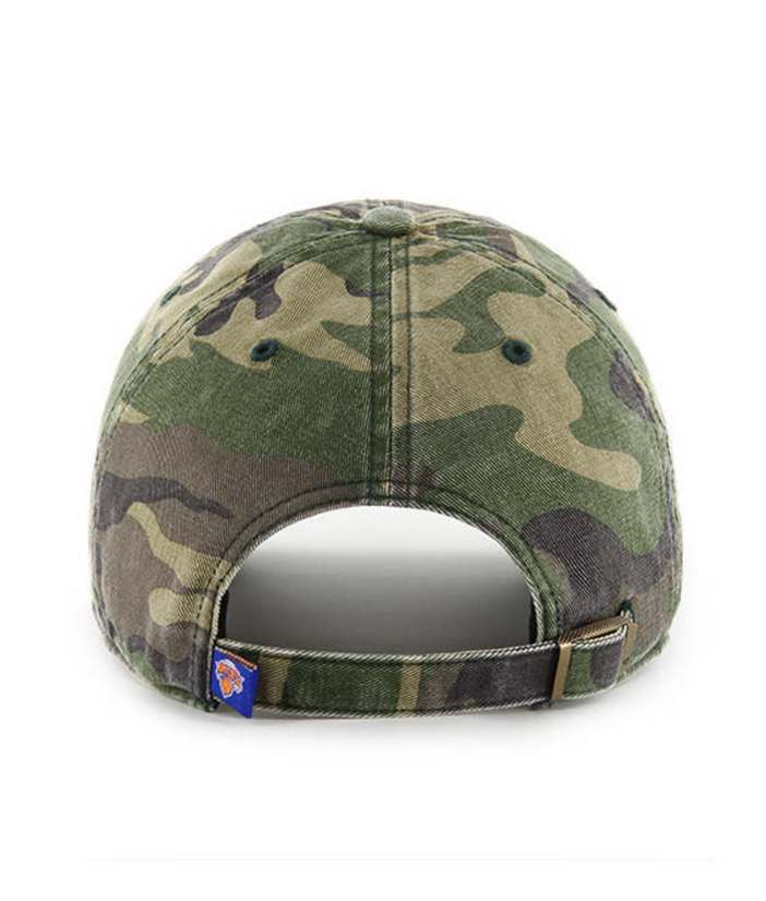 New York Knicks '47 Brand Camo Clean Up Adjustable Dad Hat