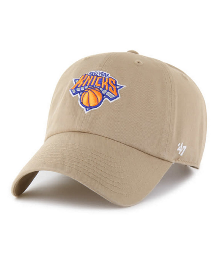New York Knicks '47 Brand Khaki Clean Up Adjustable Dad Hat