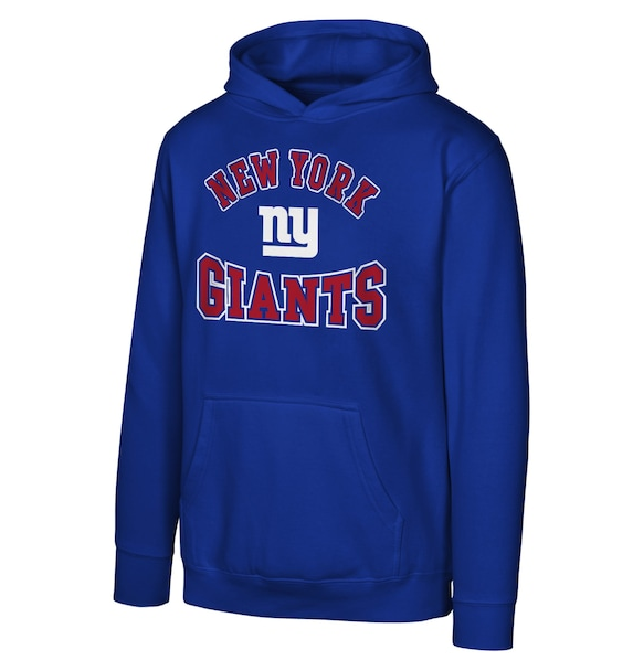 Youth New York Giants Outerstuff Blue Home Town Hooded Sweatshirt