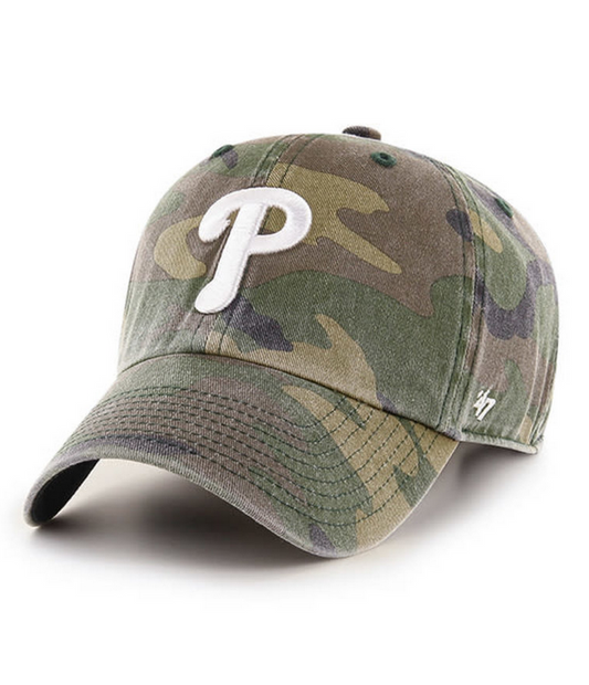 Philadelphia Phillies '47 Brand Camo Clean Up Adjustable Dad Hat