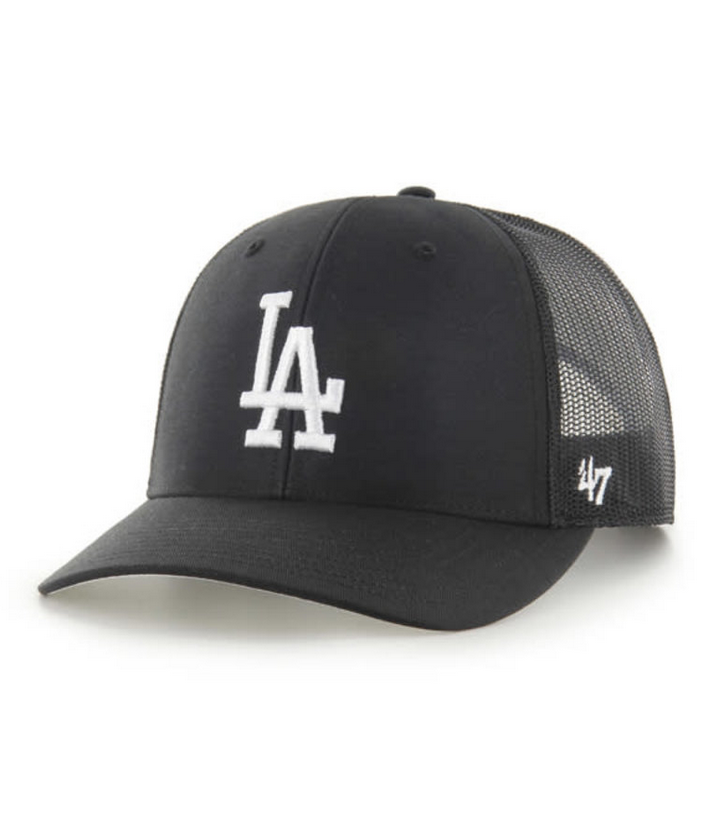 Los Angeles Dodgers '47 Brand Black Trucker Adjustable Hat