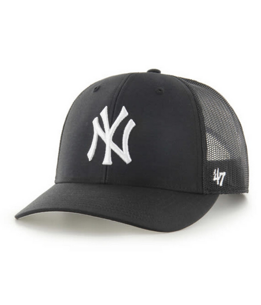 New York Yankees '47 Brand Black Trucker Adjustable Hat