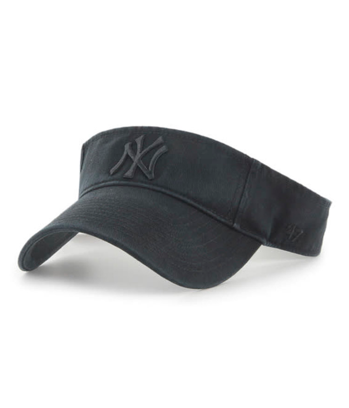 New York Yankees '47 Brand Black Clean Up Visor Adjustable Hat