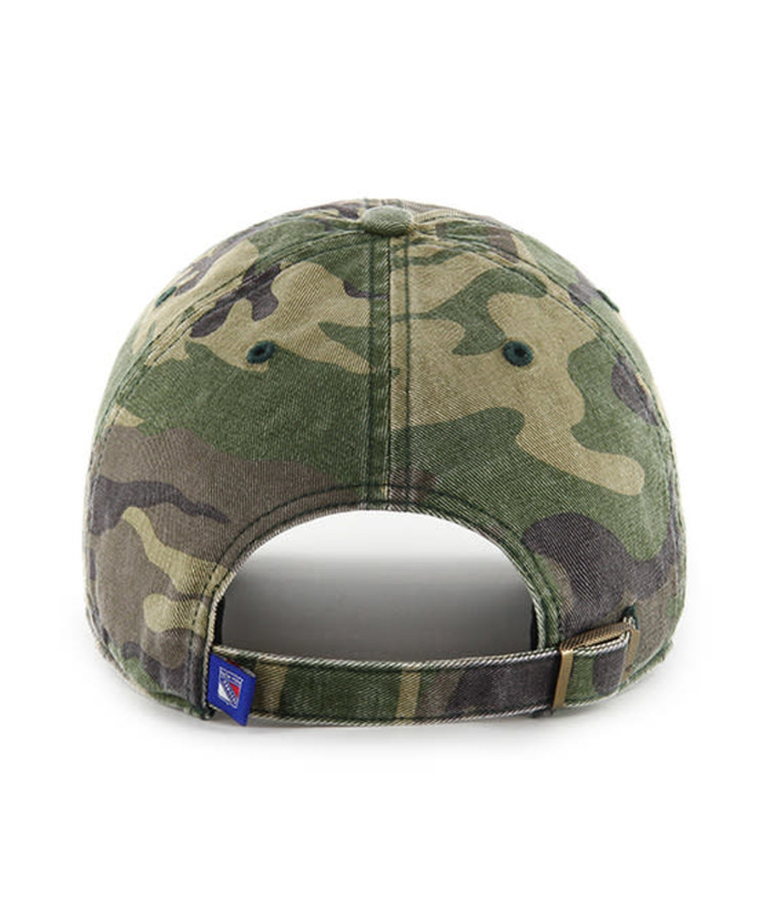 New York Rangers '47 Brand Camo Clean Up Adjustable Dad Hat