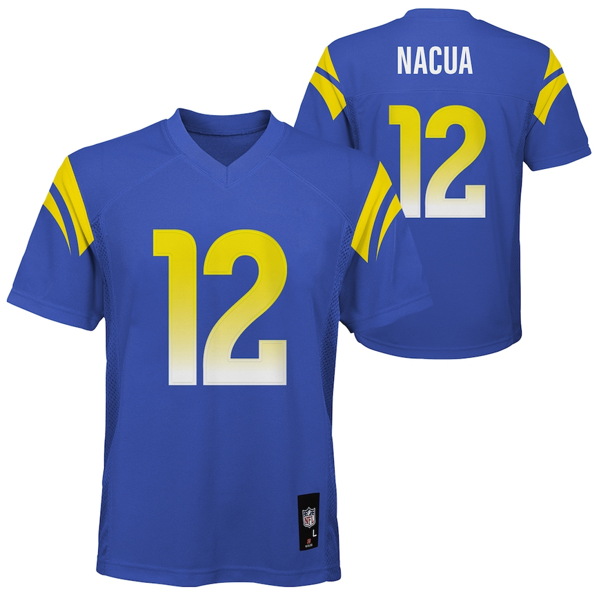 Youth Los Angeles Rams Puka Nacua Outerstuff Royal Blue Authentic Mid-Tier Jersey