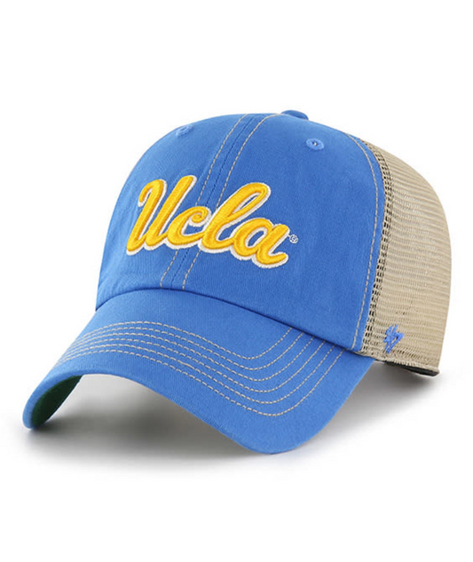UCLA Bruins '47 Brand Blue Trawler Clean Up Adjustable Trucker Dad Hat