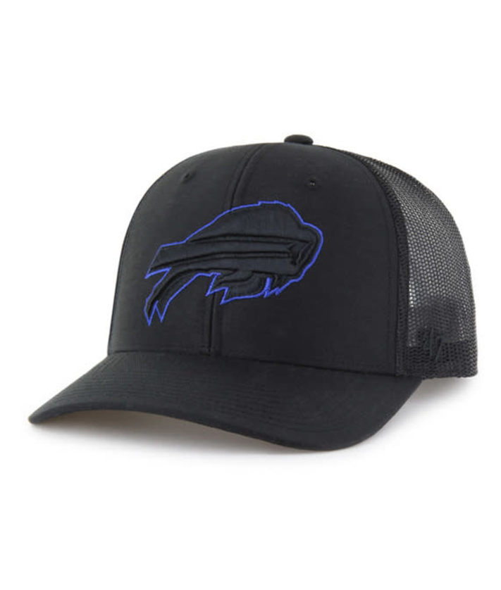 Buffalo Bills '47 Brand Black Trucker Adjustable Strapback Hat
