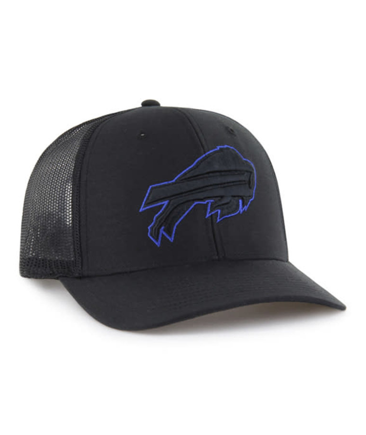 Buffalo Bills '47 Brand Black Trucker Adjustable Strapback Hat