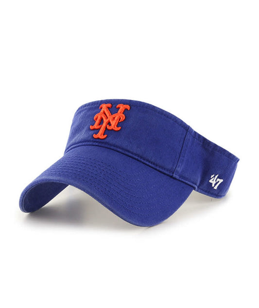 New York Mets '47 Brand Blue Clean Up Visor Adjustable Dad Hat